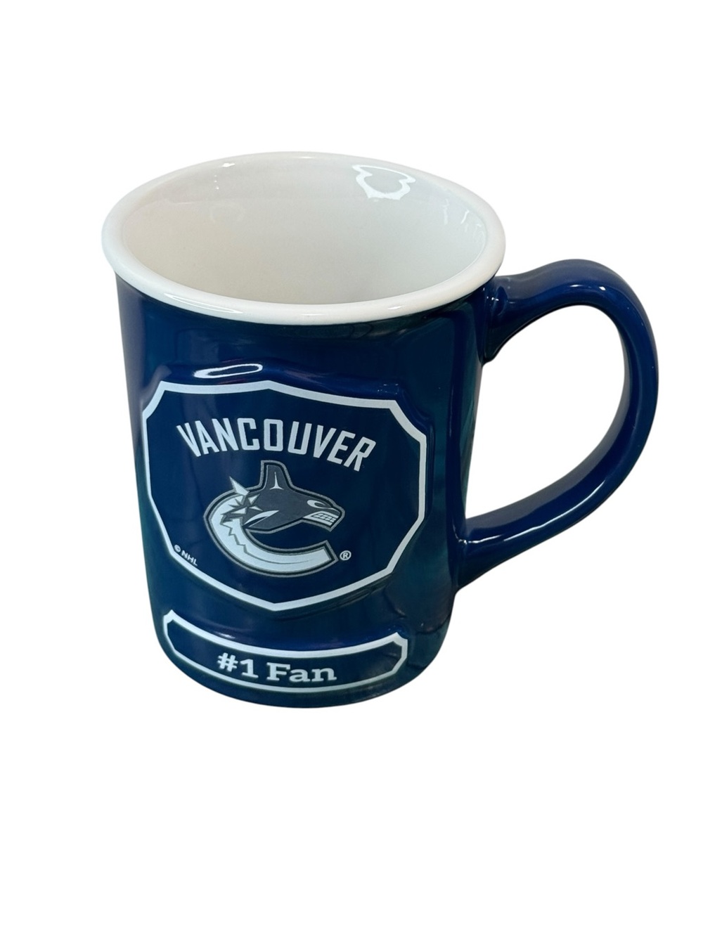 Vintage Vancouver Canucks Large Ceramic Coffee Mug